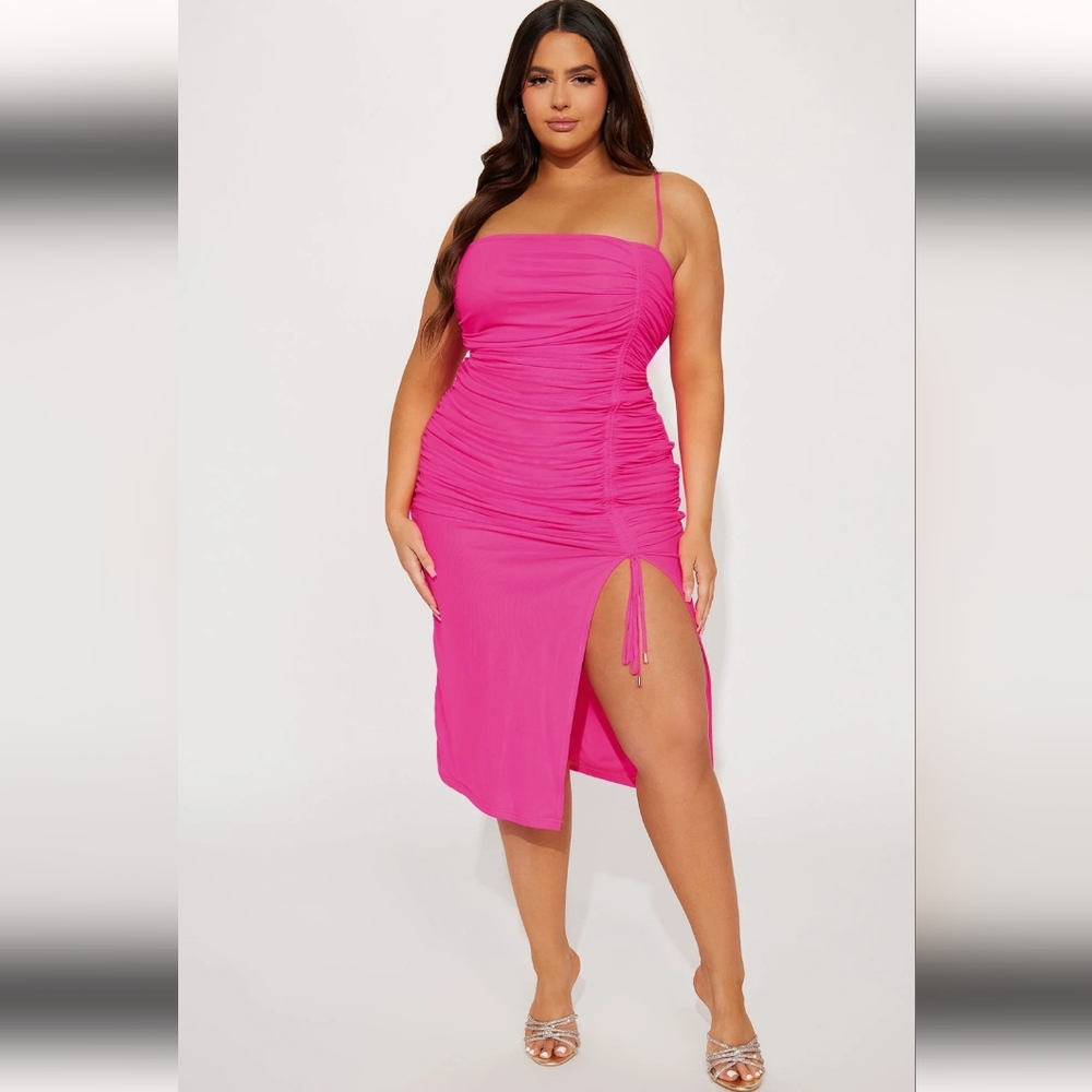 FaahionNova Mesh Midi Dress